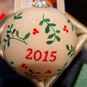 Li Bien zebra ornament, hand painted.